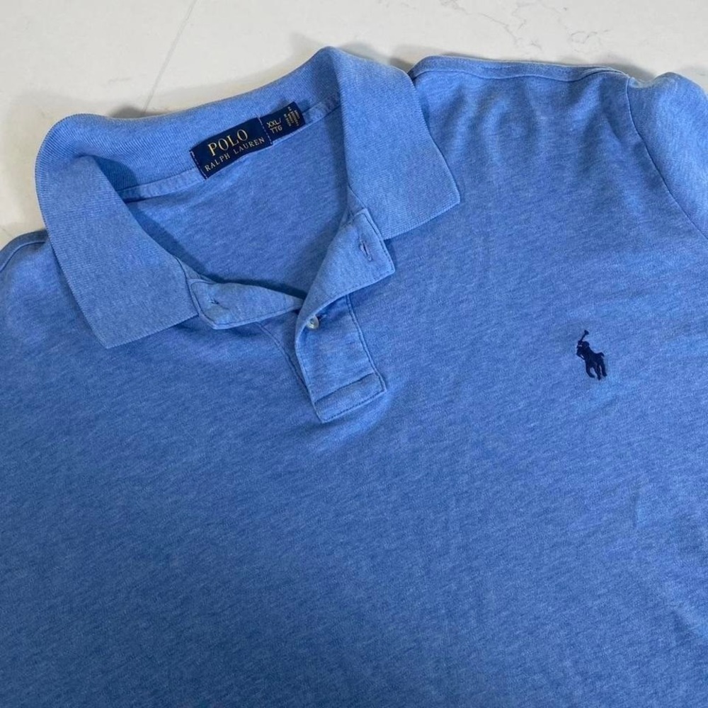 Polo Ralph Lauren Men's Blue Polo Shirt XXL Classic Fit Pony Logo